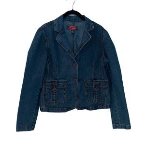 AC 3998 Denim Jean Blazer Size Large